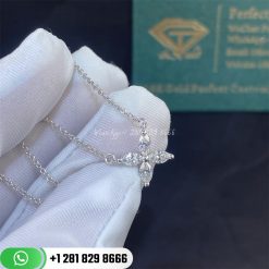 Tiffany Victoria Pendant Necklace 18k White Gold with Diamonds Medium