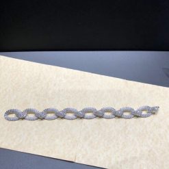 Boucheron Serpent Boheme Chain Bracelet in White Gold Set with Diamonds