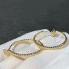 Van Cleef Arpels Perlee Rose Gold Hoop Earrings