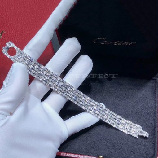 Cartier Agrafe Bracelet White Gold, Diamonds H6020117