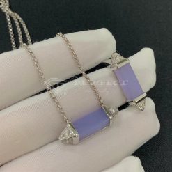 Les Berlingots de Cartier Necklace White Gold, Diamond and Chalcedony B7224773