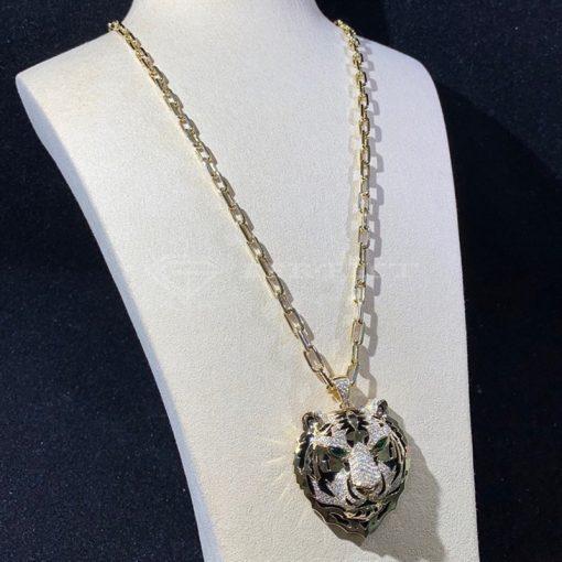 Cartier Tiger Head Pendant Necklace