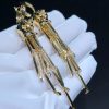 Cartier 18k Yellow Gold Panthere De Cartier Tassel Earrings