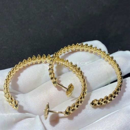 Clash De Cartier Hoop Earrings Small Model Yellow Gold