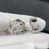 Cartier Love Ceramic Diamond Gold Earrings