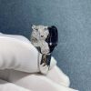 Panthere De Cartier Diamond, Onyx and Emerald Ring in 18kwg