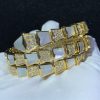 Bvlgari Serpenti One-coil 18k with Pave Diamonds and Mother of Pearl Bracelet BR857083