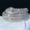 Bulgari Serpenti White Gold Full Diamond Pave Large Bangle Bracelet