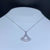 Bvlgari Divina 18K White Gold Diamond Pendant Necklace