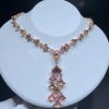 Bvlgari Divas Dream Rose Gold and Amethyst Pink Tourmaline Diamond Necklace 354075