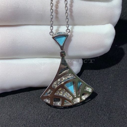 Bvlgari Turquoise, Onyx & Diamond Divas Dream Pendant