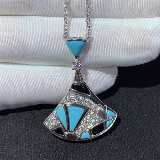 Bvlgari Turquoise, Onyx & Diamond Divas Dream Pendant