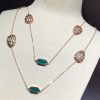 Bvlgari Rose Gold & Malachite Serpenti Sautoir Necklace