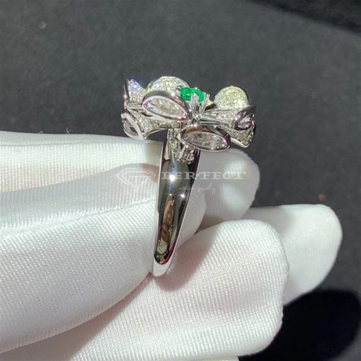 Bulgari White Gold, Diamond and Emerald Divas Dream Ring Ref. AN857988