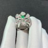 Bulgari White Gold, Diamond and Emerald Divas Dream Ring Ref. AN857988