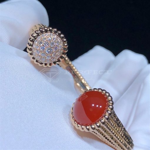 Van Cleef Arpels Perlée Couleurs Bracelet Rose gold, Carnelian, Diamond VCARP27400