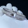 Van Cleef Arpels Perlée Diamonds Bracelet, 3 Rows Diamond White Gold VCARP5E700