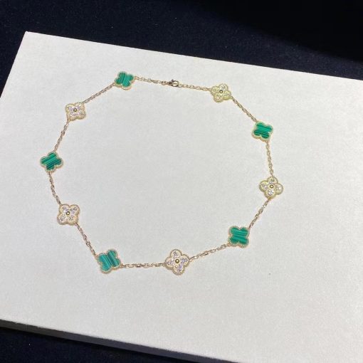 van-cleef-arpels-vintage-alhambra-necklace-10-four-leaf-lucky-motifs-malachite-vcaro9j400