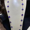 Van Cleef Arpels Vintage Alhambra Long Necklace, 20 Motifs Yellow Gold, Lapis Lazuli VCARP7RN00