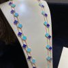 Van Cleef Arpels Vintage Alhambra Long Necklace with 20 Turquoise