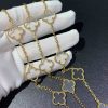 Van Cleef Arpels Vintage Alhambra Rock Crystal 20 Motifs Necklace