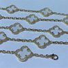 Van Cleef Arpels Vintage Alhambra Rock Crystal 20 Motifs Necklace