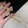 Van Cleef Arpels Vintage Alhambra Long Necklace, 20 Motifs Yellow Gold VCARO1IC00