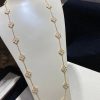 Van Cleef Arpels Vintage Alhambra Long Necklace, 20 Motifs Yellow Gold VCARO1IC00