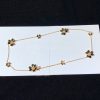 Van Cleef Arpels Frivole Necklace, 9 Flowers Yellow Gold, Diamond VCARD31500