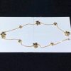 Van Cleef Arpels Frivole Necklace, 9 Flowers Yellow Gold, Diamond VCARD31500