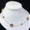 Van Cleef Arpels Frivole Necklace, 9 Flowers Yellow Gold, Diamond VCARD31500