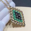 Van Cleef Arpels Bouton D'or Pendant with Detachable Brooch Yellow Gold, Chrysoprase, Onyx, Diamonds VCARO9MU00