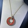 Van Cleef Arpels Perlée Couleurs Transformable Long Necklace Coral VCARP4DL00