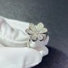 Van Cleef Arpels Frivole Ring, 1 Flower White Gold, Diamond VCARD31600