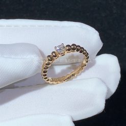 Van Cleef Arpels Perlée Solitaire 0.30 Ct EVVS2 Rose Gold VCARO1VC00