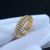 Van Cleef Arpels Perlée Pearls of Gold Ring, 3 Rows Yellow Gold VCARP0X800