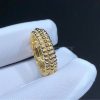 Van Cleef Arpels Perlée Pearls of Gold Ring, 3 Rows Yellow Gold VCARP0X800