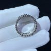 Van Cleef Arpels Perlée Diamonds Ring, 3 Rows White Gold, Diamond VCARN9Q000