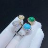 Van Cleef Arpels Perlée Couleurs Between the Finger Ring White Gold, Diamond, Turquoise VCARO9SW00