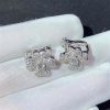 Van Cleef Arpels Cosmos Earrings, Small Model White Gold, Diamond VCARO68N00