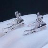 Van Cleef Arpels Frivole Earrings, Mini Model White Gold, Diamond VCARP3W100