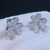 Van Cleef Arpels Frivole Earrings, Mini Model White Gold, Diamond VCARP3W100