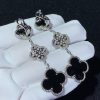 Van Cleef Arpels Magic Alhambra Earrings, 3 Motifs Onxy