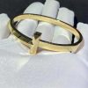 Tiffany T T1 Wide Hinged Bangle in 18k Gold