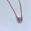 Tiffany Elsa Peretti™ Diamonds by the Yard™ Single Diamond Pendant in Rose Gold