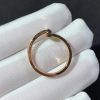 Tiffany T T1 Ring in Rose Gold with Diamonds, 2.5 mm