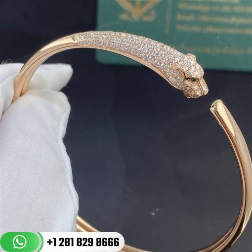 Cartier Panthère De Cartier Bracelet Rose Gold, Onyx, Emeralds, Diamonds Ref. N6717917