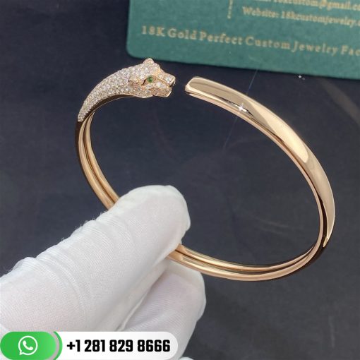 Cartier Panthère De Cartier Bracelet Rose Gold, Onyx, Emeralds, Diamonds Ref. N6717917