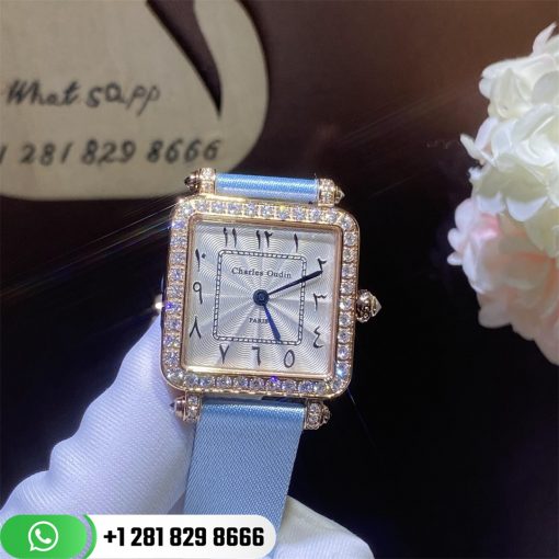 Charles Oudin Pansy Retro 24mm Rose Watch Arabic Style Custom Watches (1)