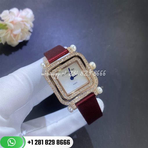 Charles Oudin Pansy Miroir Pearls Rose Gold Watch Custom Watches (10)